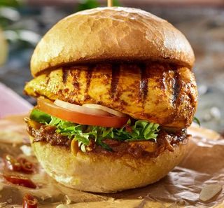 Grill tikka burger