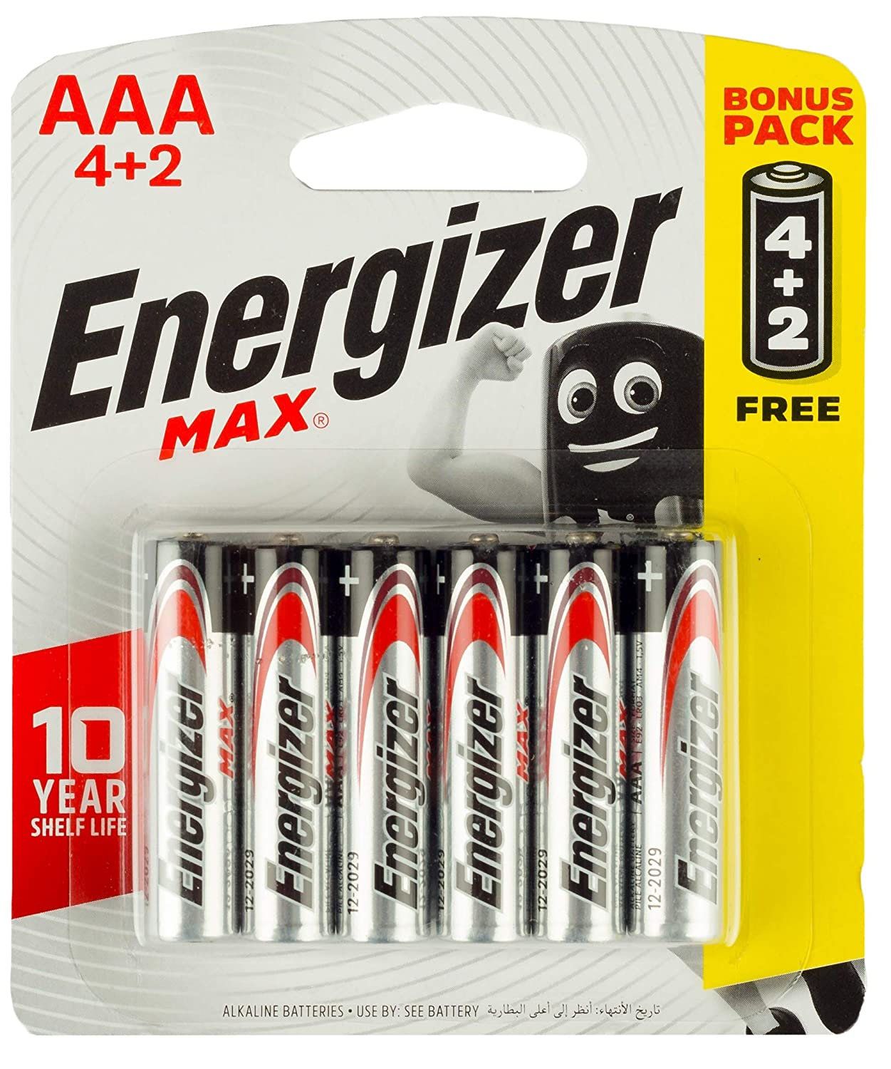 Energizer Max Battery Aaax4  Lr03