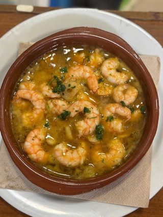 Gambas al ajillo (ración)
