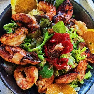 Ensalada La Fontina De Chipirones Y Langostinos Salteados