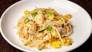 Spaghetti sottili di Grano Saraceno con Pesce misto