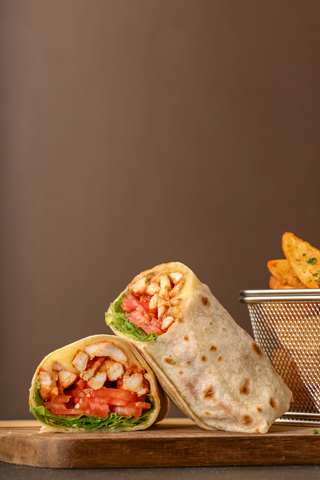 BBQ Chicken and Cheese Wrap