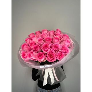 Różowa róża 50 cm, 25 szt w opakowaniu