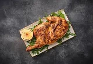 Half Spit Roasted Exotic Chicken