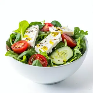 Ensalada con Rulo de Cabra