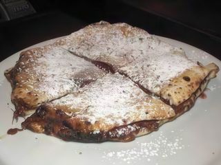 Pizza con Nutella alla pala