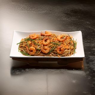 Nouilles sautées aux Crevettes