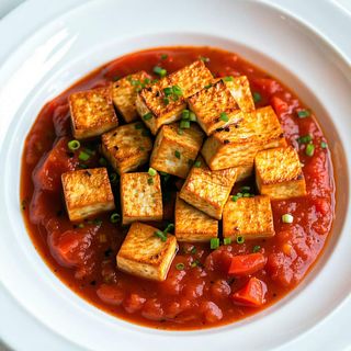 Tofu w sosie pomidorowym