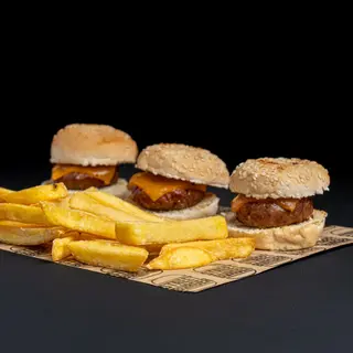 MINI BURGER CON PAPAS