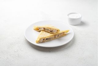 Налисник з жульєном під сиром Пармезан