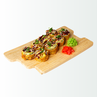 Tempura roll with eel