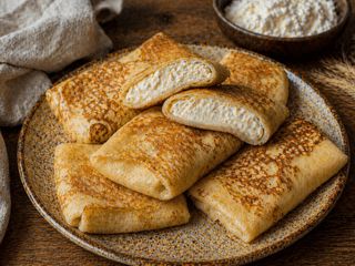 Млинці з солодким сиром (240 грам) (240g)