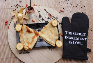 Clatite cu ciocolata si banana