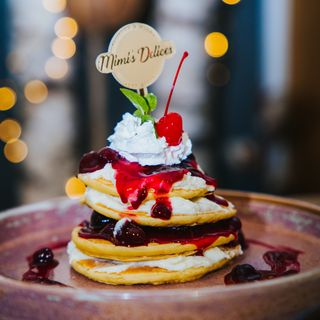 Pancake Wild Cherry Cheesecake