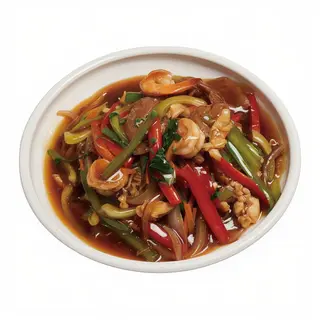 Fideo crujiente tres delicias