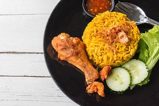 Pilau + Chips + Chicken + Soda