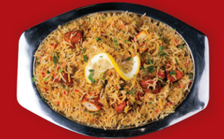 Biryani de pollo tikka