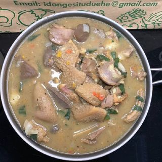 White soup + Goat meat