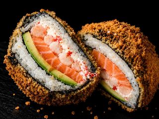 Sushi Burger Somon și Crevete