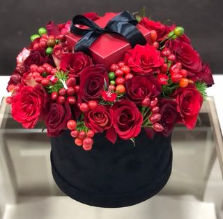 Box Florale + Ballotin De Chocolat 250 g 