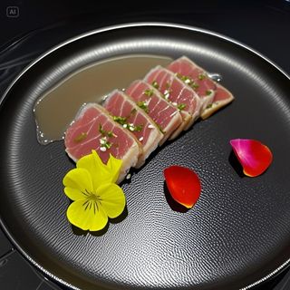 218. Tataki Atún 6pcs. Tataki Tuna 6pcs