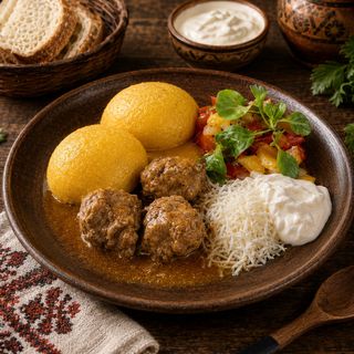Mămăligă cu Tocană de Porc