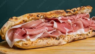 Panuozzo Mozzarella e cotto