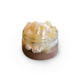 Coppa poormanger: crama al gianduja, frutti bosco e panna