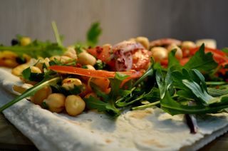 Humus kebab vegetarian