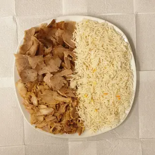 Plato Kebab Arroz Con Carne ( Sin Verduras y Sin Patatas )