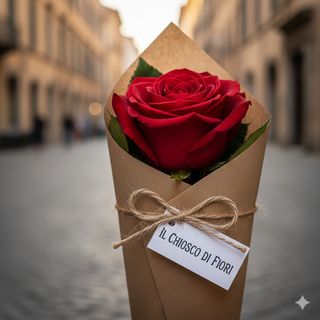 rosa singola a gambo lungo 60 cm