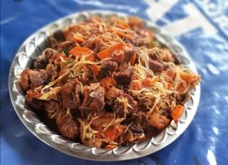 1/2 kg Pan Fried Pork Assorted with dip fried irish potatoes, 