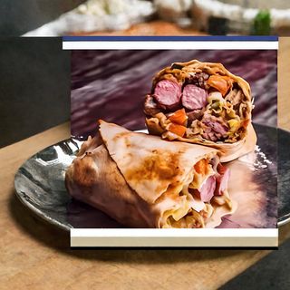 Beef Shawarma With Double Sausage