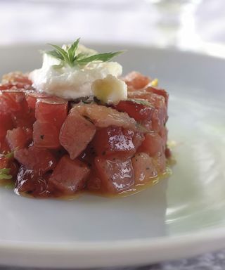 Tartara di tonno e rucola