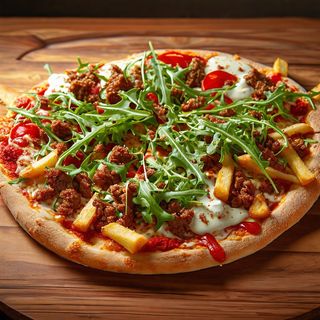 Pizza kebab e rucola