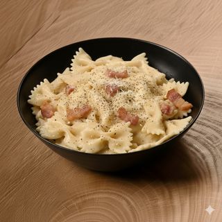 Farfalle carbonara