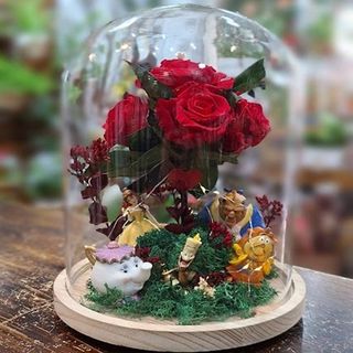 Cúpula con Rosas Eternas Belleza