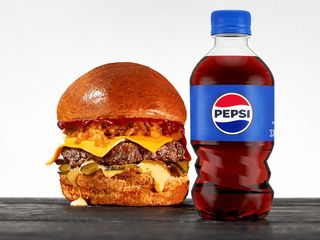 Бургер МЕНЮ Бейсiк Чiз (ФРI+ПЕПСI)