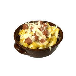 Patatine würstel e mozzarella