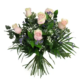 Ramo De 6 Rosas Rosas