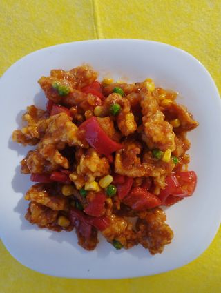 Hrskava svinjetina u sosu od pomorandže