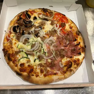 Pizza Quattro Stagioni sin gluten