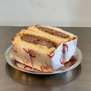 Wagyu menchikatsu sando