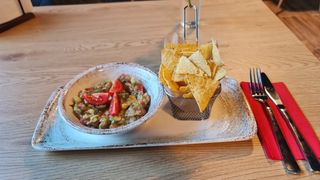 Nachos cu guacamole de post