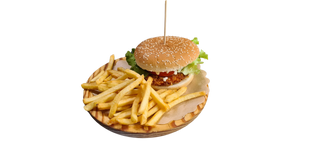 Crunchy chik'n burger