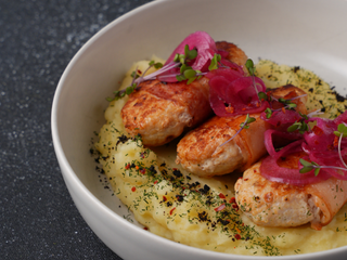 Мазурики з штовханою бараболею-селерою