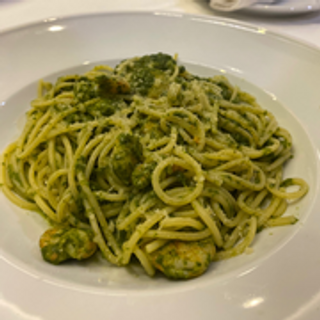 Spaghetti Pesto E Gamberi