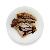 Naleśniki z nutellą i sosem truskawkowym