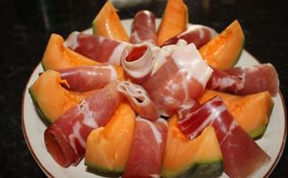 Jambon De Parme Avec Melon 