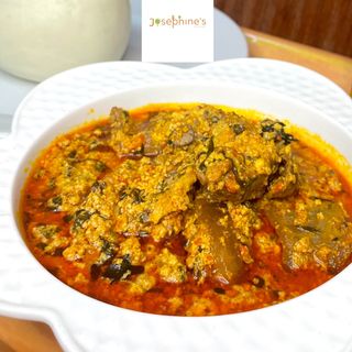 Egusi Soup & small Beef